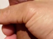 POV ~ Quick Masturbating My Dick and Cumming. 7/16