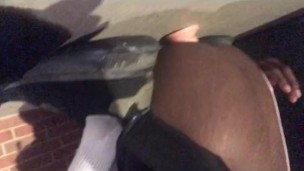 Nerdy Femboy Taking Wedgies + Dildo Outside!