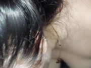 Cumming on my step sis tits