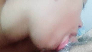 delights mylittle mouth sucking a dick very close for you,which delights the way she swallows deeply