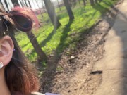 Милый секс на природе с красивой девушкой 1/16