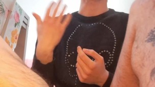 Sentire il cazzo di questo twink mentre cigola, con dialoghi! (ORGASMO INTENSO)