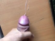 morning cumshot on my desk