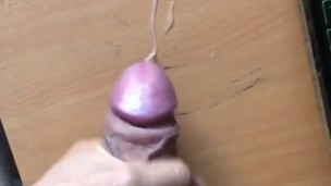 morning cumshot on my desk