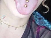 Showing off my tongue tricks with my big long tongue 6/16