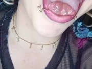 Showing off my tongue tricks with my big long tongue 9/16