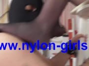 nylon feet worship 12/16