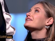 Tiffany Tatum in a trio with 2 men 3/16