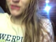 my naughty stepsister loves to make me horny and wake me up sitting hot until i cum inside her 5/16