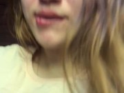 my naughty stepsister loves to make me horny and wake me up sitting hot until i cum inside her 8/16