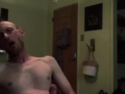 ASMR Jerking off with lots of lube getting hard and cumming hard 14/16