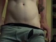 ASMR Jerking off with lots of lube getting hard and cumming hard 8/16