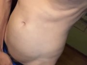 Playing with my bulge in new boxers 2/16