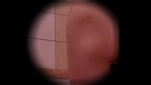 【Like a voyeur】Sexy body and ass handsome man taking shower.Nipple masturbation.Boner