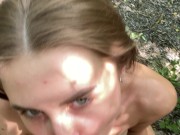 Real sex in the park with a blonde 6/16