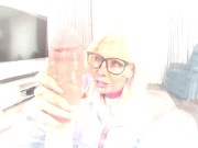 Step-Mom blowjob and Titjob on HUGE fake cock! PREVIEW 4/16