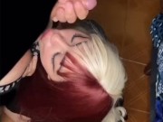 Full video blowjob and cum on face