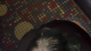 Public/Pov sloppy deep throat in the movies