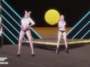 [MMD] GIRL CRUSH - Oppa, Do you Trust Me Sexy Kpop Dance Ahri Seraphine 4K Leauge Of Legends Hentai 11/16