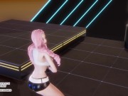 [MMD] GIRL CRUSH - Oppa, Do you Trust Me Sexy Kpop Dance Ahri Seraphine 4K Leauge Of Legends Hentai 14/16