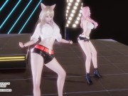 [MMD] GIRL CRUSH - Oppa, Do you Trust Me Sexy Kpop Dance Ahri Seraphine 4K Leauge Of Legends Hentai 16/16