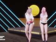 [MMD] GIRL CRUSH - Oppa, Do you Trust Me Sexy Kpop Dance Ahri Seraphine 4K Leauge Of Legends Hentai 6/16