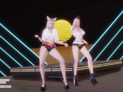 [MMD] GIRL CRUSH - Oppa, Do you Trust Me Sexy Kpop Dance Ahri Seraphine 4K Leauge Of Legends Hentai 7/16