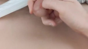 Playing with Precum and Foreskin