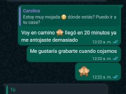 CON UNA AMIGA DE MI CARNALA POR WHATSAPP 12/16