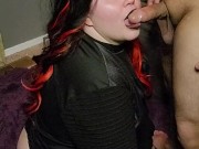Sith goth girl slobs on cock 12/16
