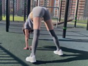 ROUGHLY FUCKED sportswoman in the mouth 1/16