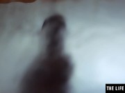 Stunning brunette puts on her kinkiest outfit to masturbate 2/16