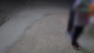 Public sex. She sucks my cock on street. Anal on terrace of building. Part 1-2