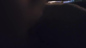 Public sex. She sucks my cock on street. Anal on terrace of building. Part 2-2