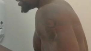 SHOWER WITH ME AND MY BLACK COCK AND BLACK ASS