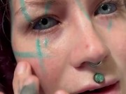 Onlyfans hippie Anuskatzz has anal sex till orgasm in her camper and gets a big cumshot in her face 7/16