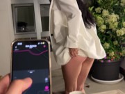 I cum hard in a restaurant on the first date (LOVENSE REMOTE) 10/16