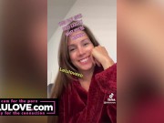 Babe blowing cum bubble after creampie'd pussy closeups & more sexy cumshots & spreading shots behind scenes - Lelu Love 2/16