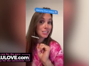 Babe blowing cum bubble after creampie'd pussy closeups & more sexy cumshots & spreading shots behind scenes - Lelu Love 4/16