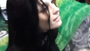 .. SMOKING BOSS MILF TRYING DADDY'S NEW BLOWJOB MACHINE