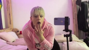 Cute boy loves to suck and ride