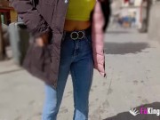 She loves showing herself in public and being drilled hard. What's not to like about Valen Pink? 1/16