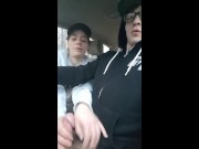 Heather Kane Jerks off College Cock during Public Car Ride ! 1/16