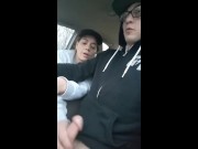 Heather Kane Jerks off College Cock during Public Car Ride ! 9/16