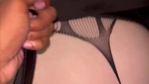 Pov/ bondage slut lets neighbor cum in her ass