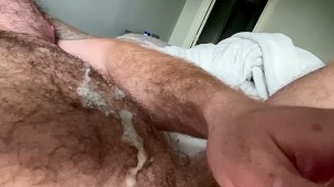 Hairy Muscle Bear Shoots Huge Load in Bed OnlyfansBeefBeast Big Dick Beefy Bodybuilder Cumshot Hot