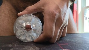 Load Moaning Guy Fucks Fleshlight Makes Me Moan Load and Cum Hard