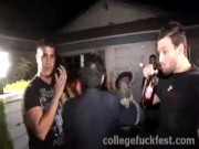 Lesbian college teens have wild orgy 1/16