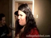 Lesbian college teens have wild orgy 13/16