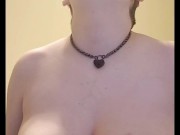 playing with and bouncing my big natural breasts- tit teasing, boob bouncing 15/16